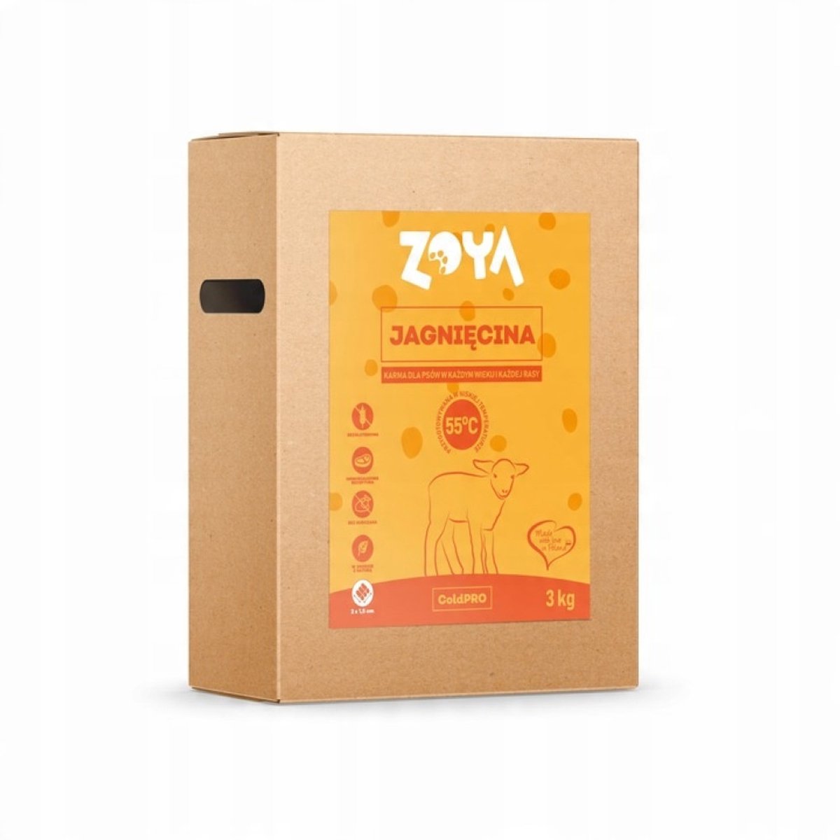 ZOYA ColdPRO - Hondenvoer - Lam - 3 kg - Koudgeperst - Graanvrij & Hypoallergeen - Voor Gevoelige Honden