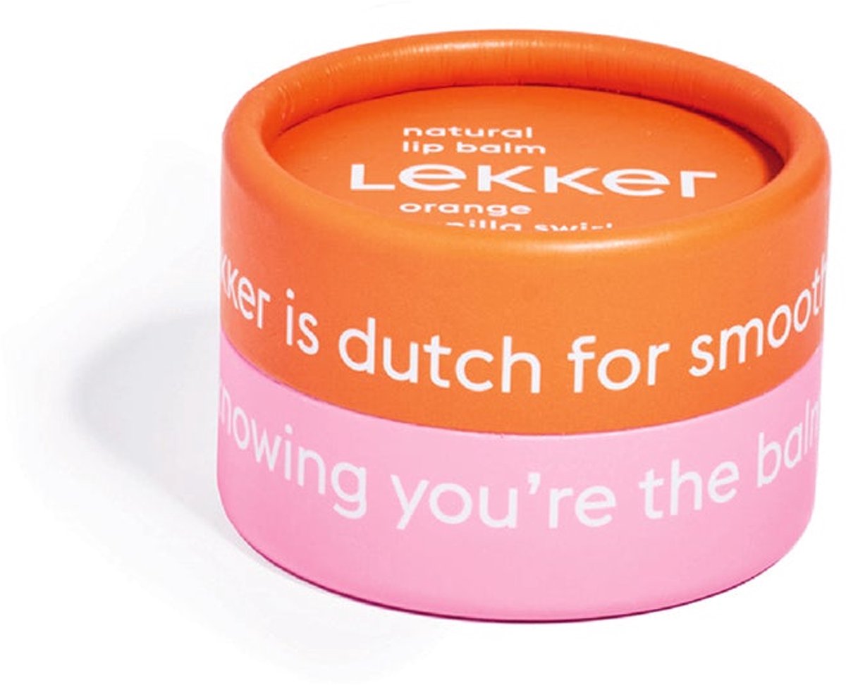 The Lekker Company Lip Balm Orange Vanilla Swirl