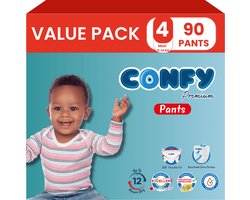Confy Premium Pants - Luierbroekjes Maat 4 (9-14kg) - 90 Luierbroekjes - Value Pack