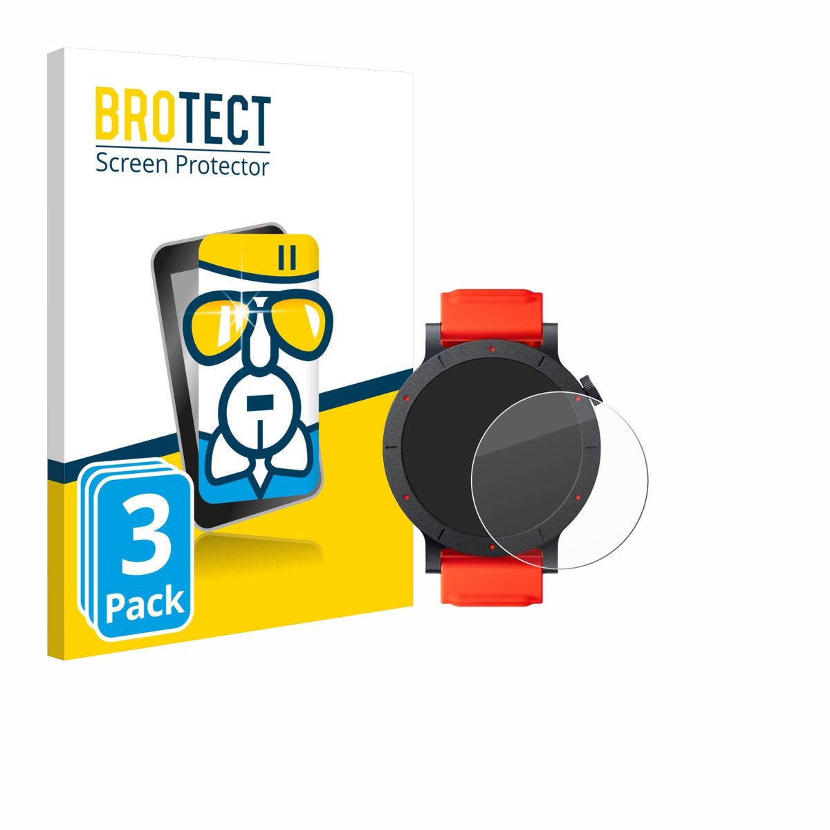 Screenprotector 3 Stuks voor Nothing CMF Watch 3 Pro Beschermglas transparant