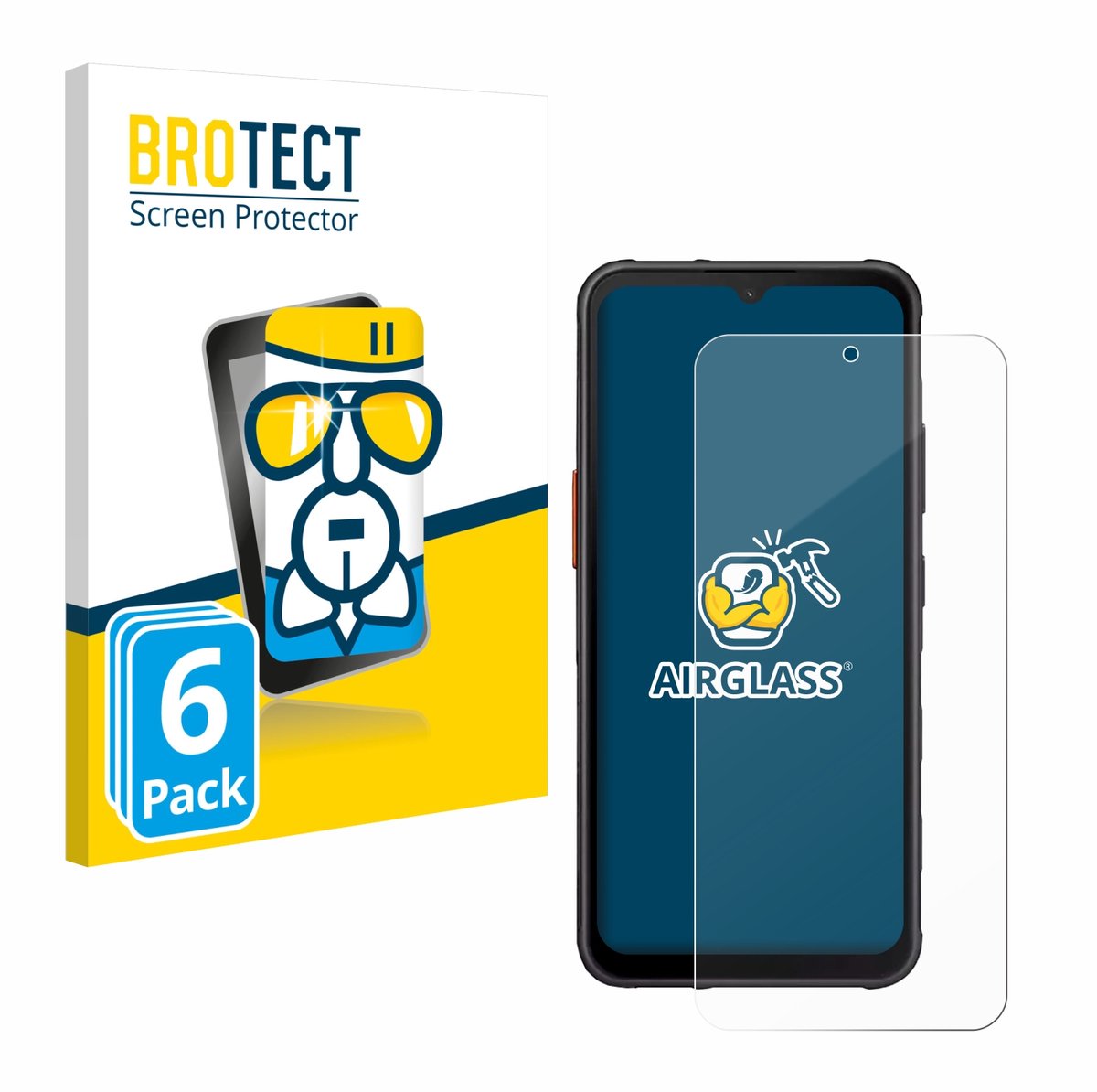 Screenprotector 6 Stuks voor Samsung Galaxy XCover 7 Pro Beschermglas transparant