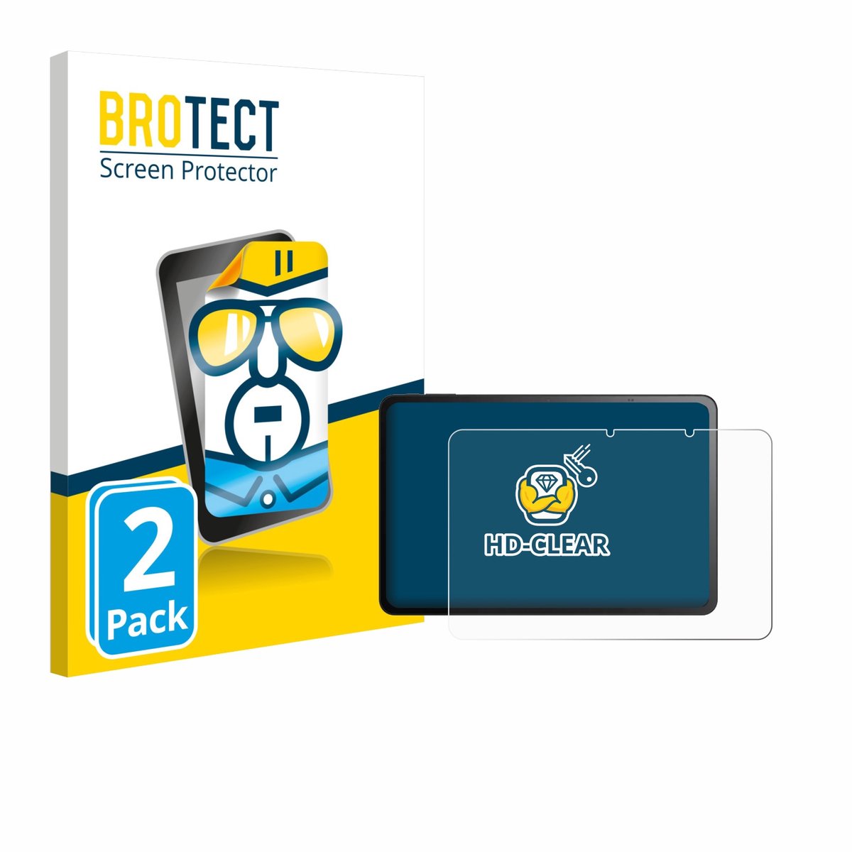 BROTECT - Screenprotector voor TCL Tab 11 FE - Folie Beschermfolie transparant 2 Stuks