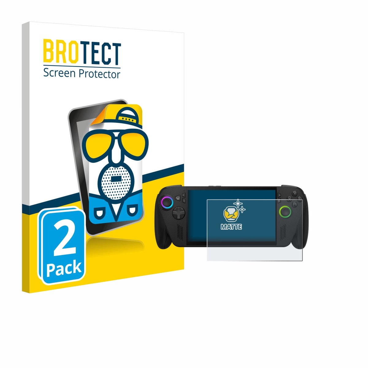 BROTECT - Screenprotector voor ASUS ROG Ally X 2025 - Folie Beschermfolie matte 2 Stuks