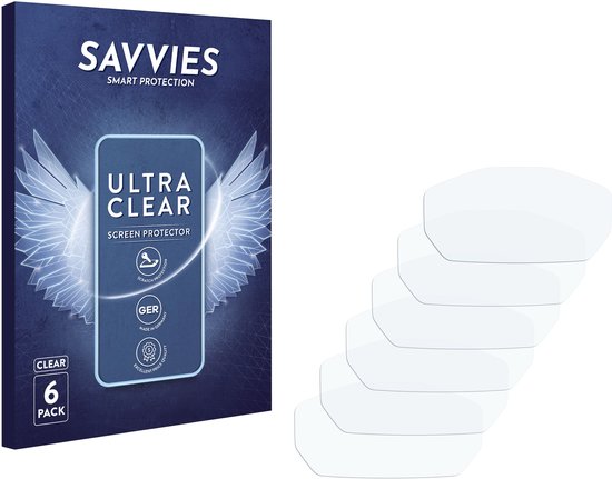 Savvies - Protecteur d'écran pour Ducati Monster 1200 Écran TFT couleur - Film de protection transparent (6 pièces)