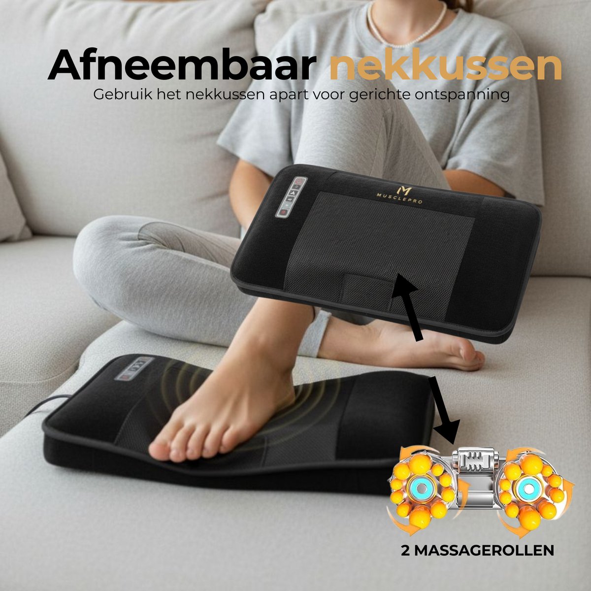 ProTechChoice MusclePro RecoveryBed Massagekussen met Warmte - afbeelding 3