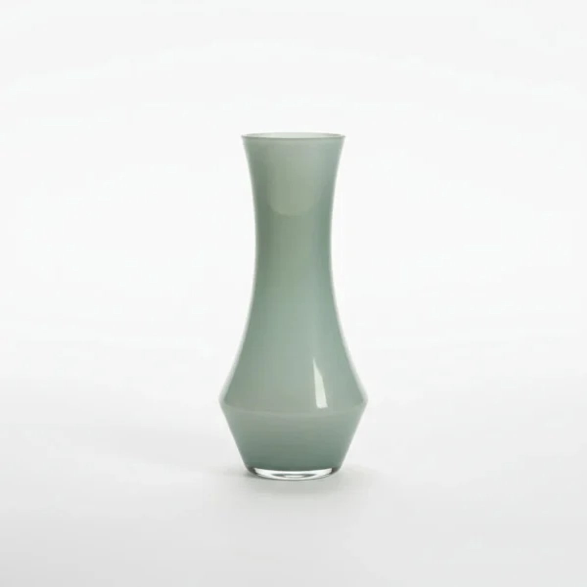 Vaas Selene – Turquoise elegante glazen design vaas - 30cm