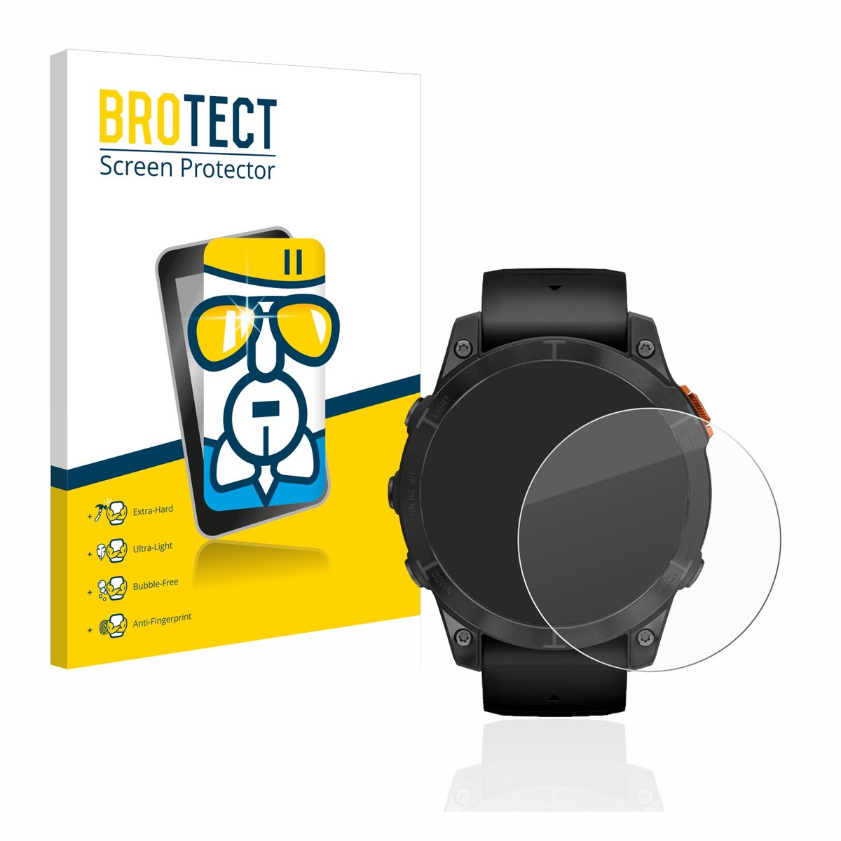 Screenprotector voor Garmin Fenix 7 Pro Solar (47 mm) Beschermglas transparant