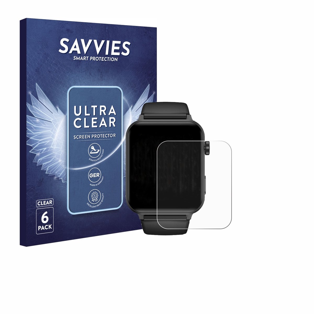 Savvies - Screenprotector voor Blackview R30 Pro - Folie Beschermfolie transparant 6 Stuks