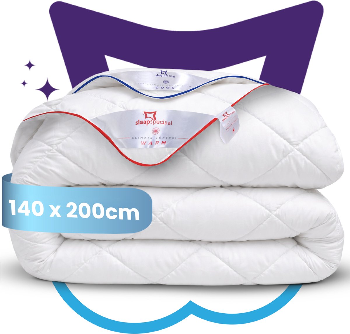 Slaapspeciaal- Climate Control Series - Dekbed - 4 Seizoenen Dekbed | 140x200 cm - Dekbed Geschikt Voor Alle Seizoenen - Zomerdekbed & Winterdekbed - Anti Allergie - Hoogwaardige Ultra Soft - Hotelkwaliteit - Eenpersoons Dekbed