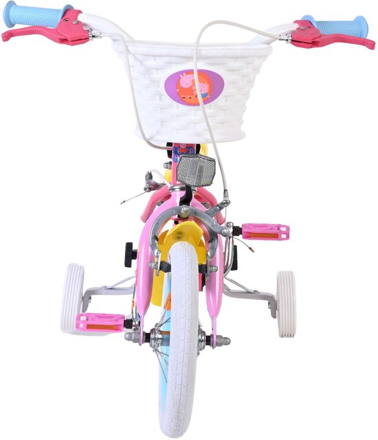 Peppa Pig Kinderfiets - Meisjes - 12 inch - Roze - Twee handremmen van Peppa Pig — afbeelding 4