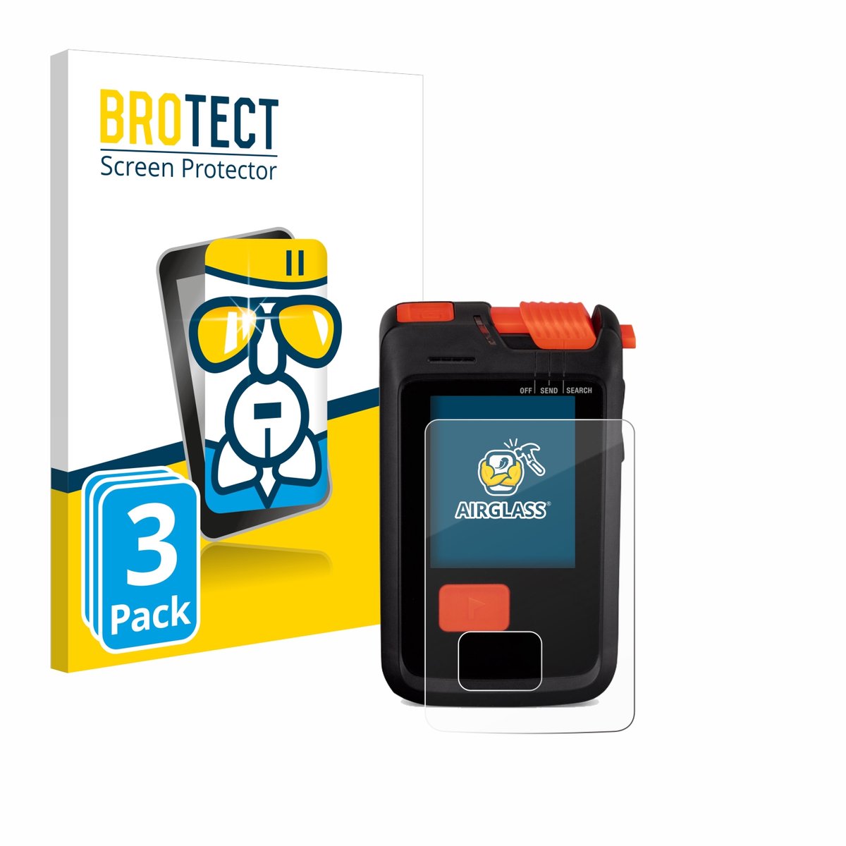 Screenprotector 3 Stuks voor Mammut Barryvox S2 Beschermglas transparant