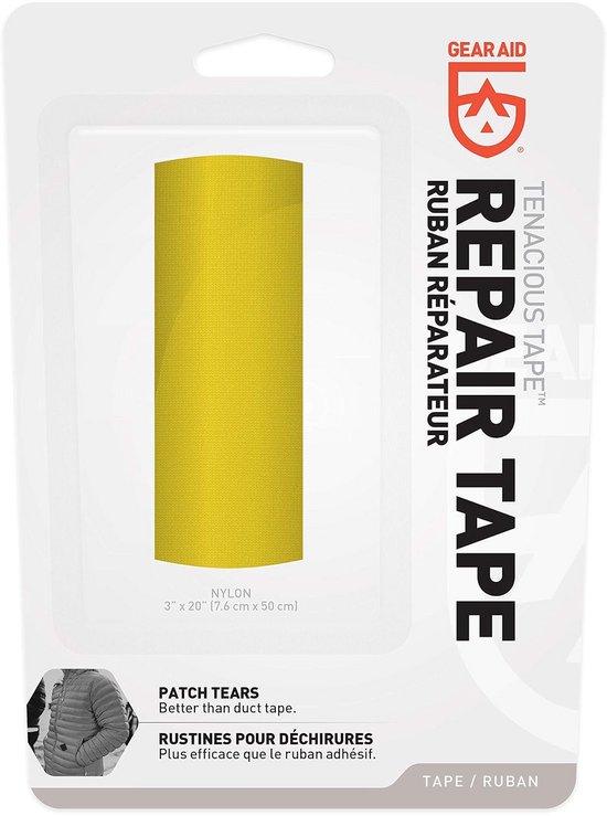 Reparatietape Geel voor Tent, Jas & Outdoor Kunststof - Weerbestendige Fix Tape — afbeelding 3