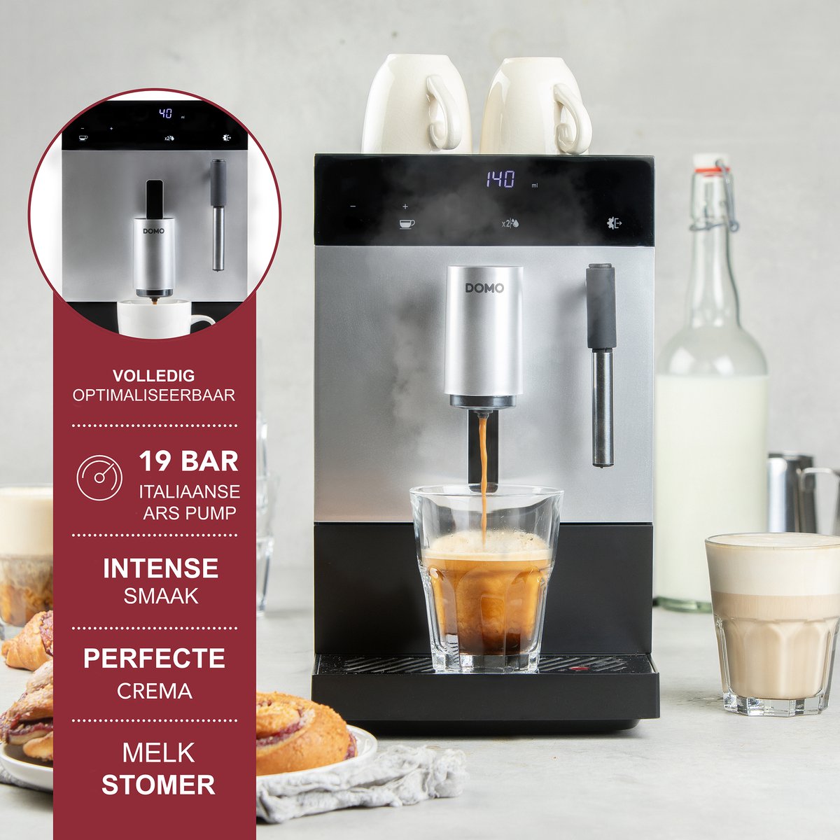 Linea 2000 DO741K Volautomatische Espressomachine met - afbeelding 2