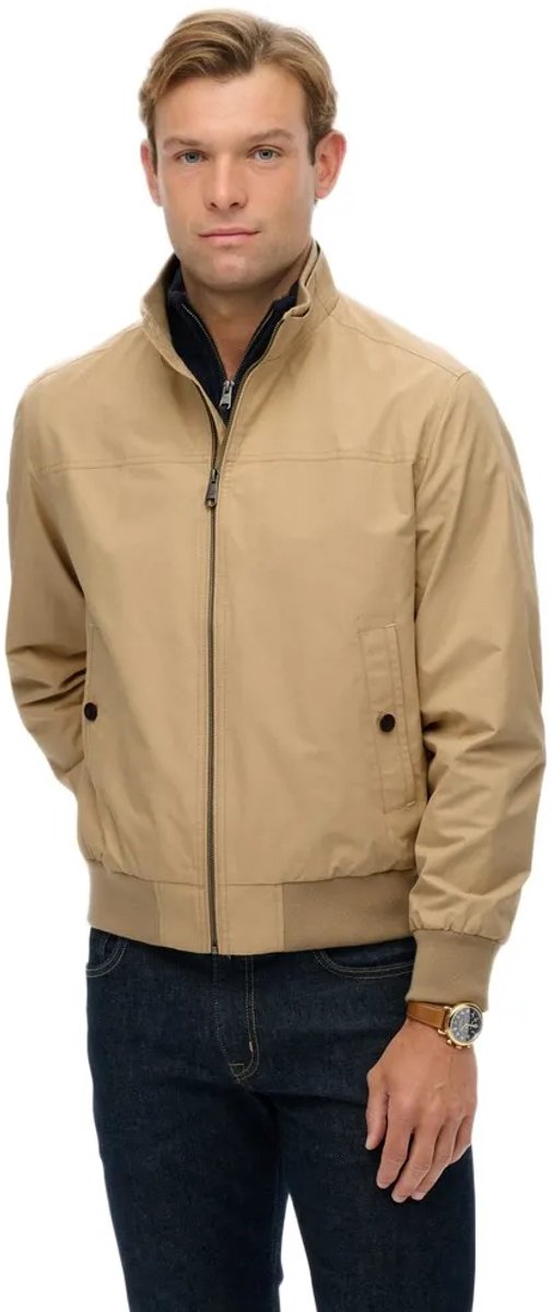 Superdry Modern sportjack Heren Buitenjassen Beige