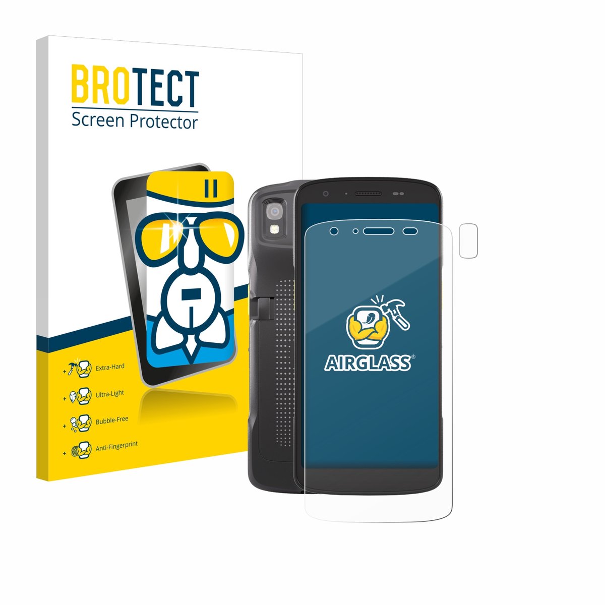 Screenprotector voor Zebra TC22 (Voor+Camera) Beschermglas transparant