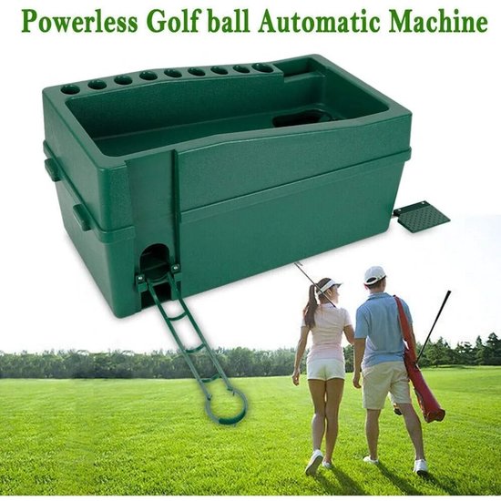 Sensova - Automatische Golfbal Dispenser Machine met Voetpedaal - Golf Tee Apparaat voor 100 Golfballen - Opvouwbare Railhouder - Verstelbare Golf Tees - Ideaal als Golf Accessoire voor Driving Range, Indoor Training en Oefenruimte van Merkloos — afbeelding 3