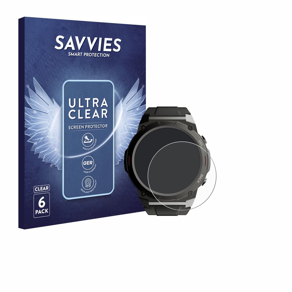 Savvies - Screenprotector voor Gard Pro Ultra 2+ - Folie Beschermfolie transparant 6 Stuks