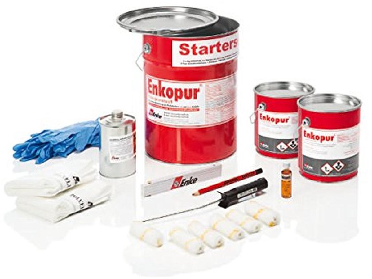 Dakcoating Starterset - Universele Elastische Afdichting voor Daken tot 2,5m² - Scheuroverbrugging UV-bestendig Zilver Grijs