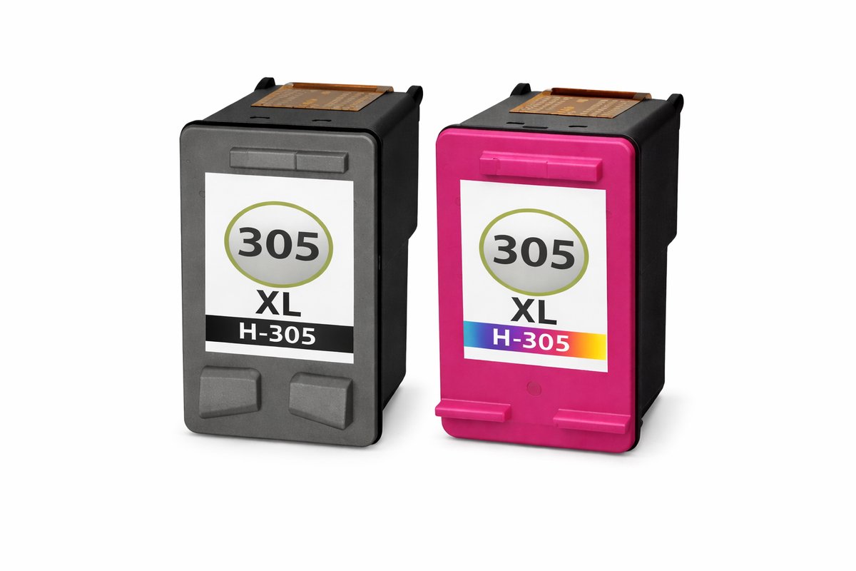 305XL Zwart + Kleur - Huismerk inktcartridge compatible met HP DeskJet 2710 / DeskJet 2720 / DeskJet 2721 / DeskJet 2722 / DeskJet 2723 / DeskJet 2724 / DeskJet Plus 4110 / DeskJet Plus 4120 / DeskJet Plus 4122 / DeskJet Plus 4130