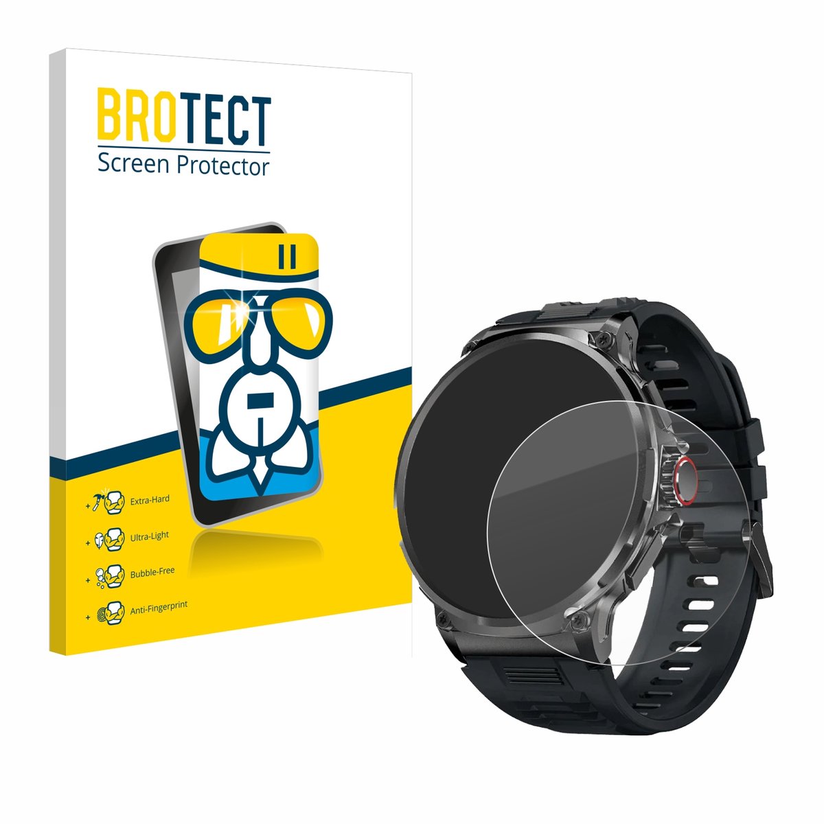 Screenprotector voor Stahlgear Zeus 1.85" Beschermglas transparant