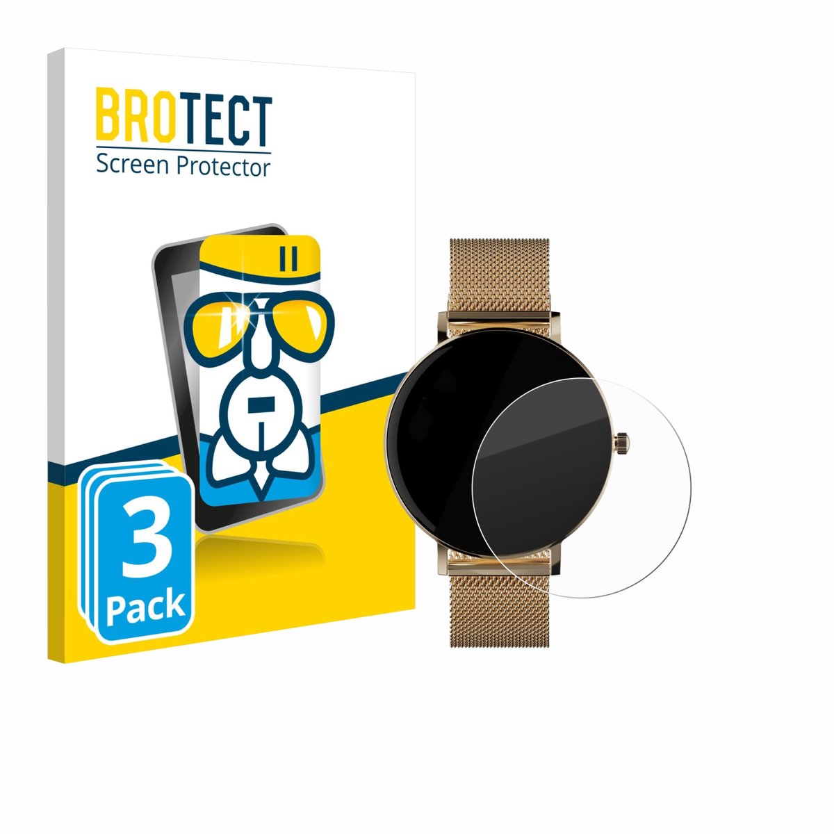 Screenprotector 3 Stuks voor ZenWatch Venice Pro Beschermglas transparant