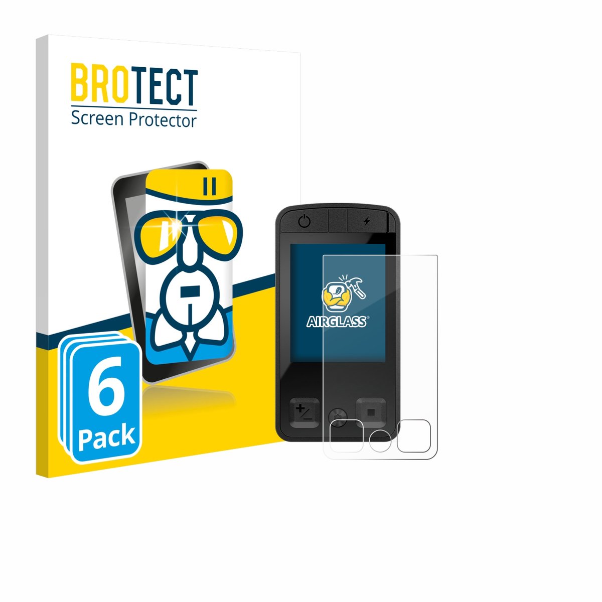 Screenprotector 6 Stuks voor Bosch Kiox 400C Beschermglas transparant