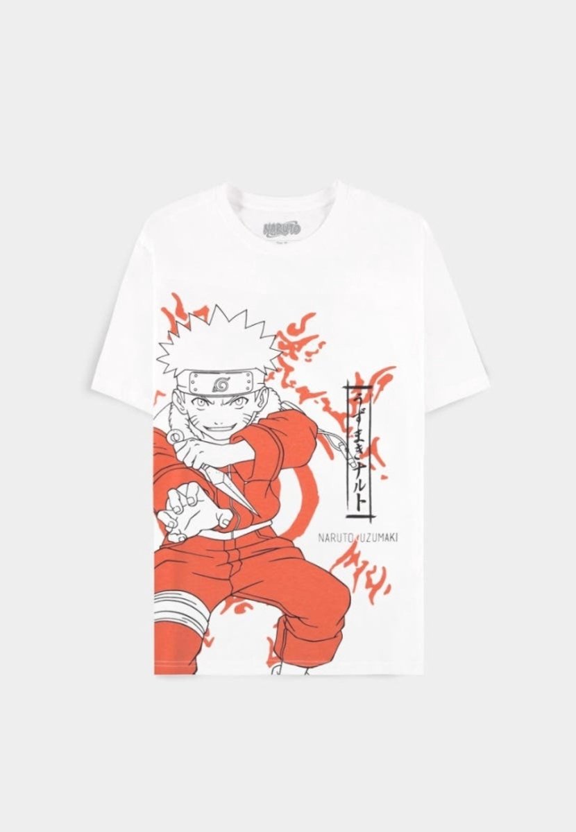 Naruto - Uzumaki Heren Tshirt - XL - Wit