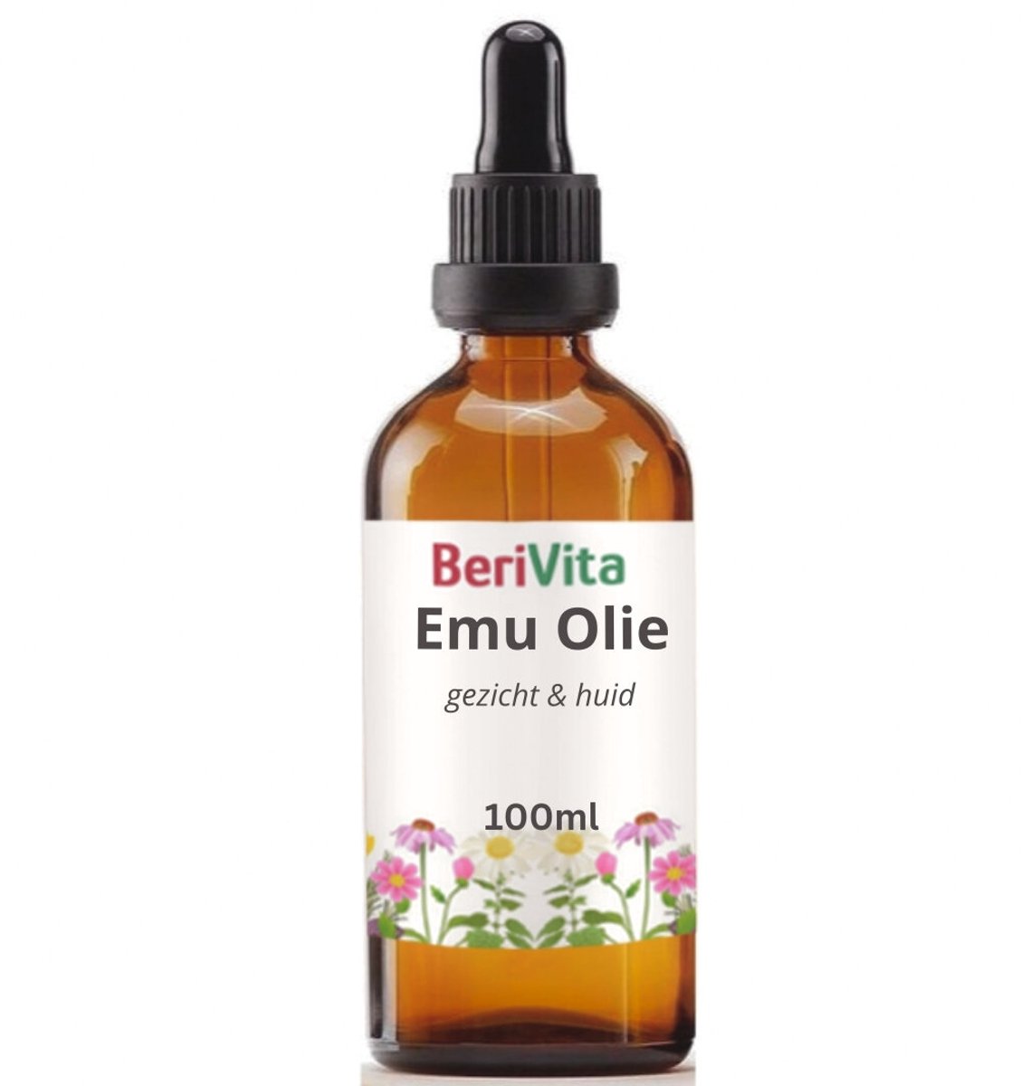 Emu Olie 100ml Pipetfles Glas - Pure Emoe Olie - Huidolie