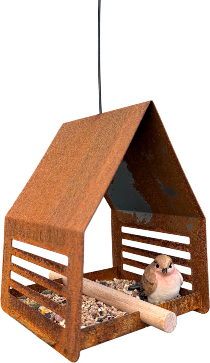 Vogelvoederhuis SYLVA - CORTENSTAAL - Hangmodel