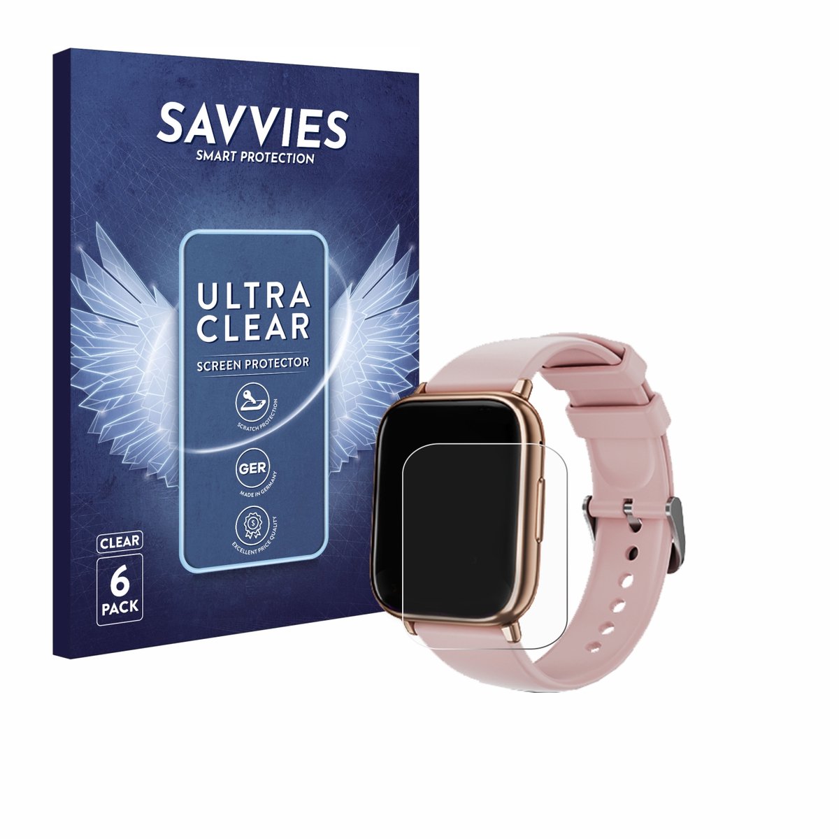 Savvies - Screenprotector voor SLOKSFil G91 1.83" - Folie Beschermfolie transparant 6 Stuks
