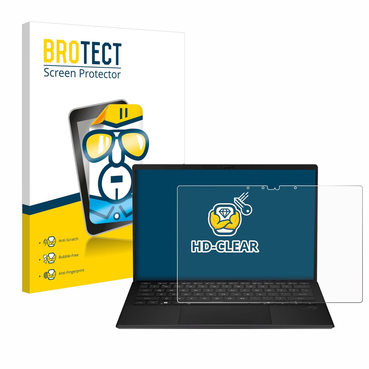 BROTECT - Screenprotector voor ASUS ROG Flow Z13 2025 - Folie Beschermfolie transparant