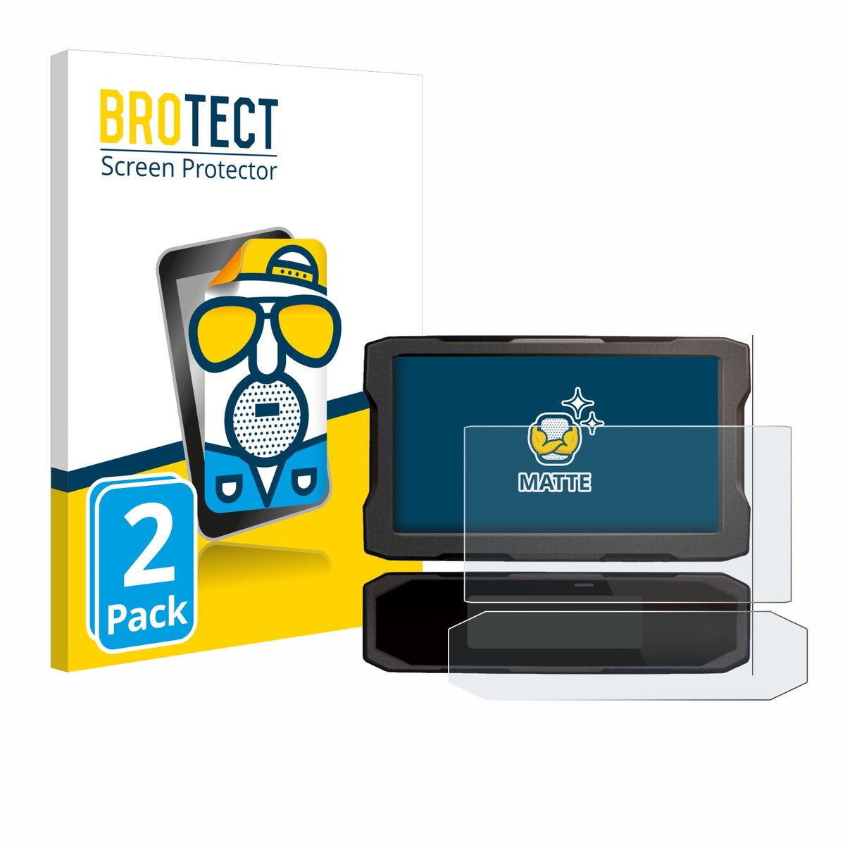BROTECT - Screenprotector voor Honda NT 1100 2021 - Folie Beschermfolie matte 2 Stuks