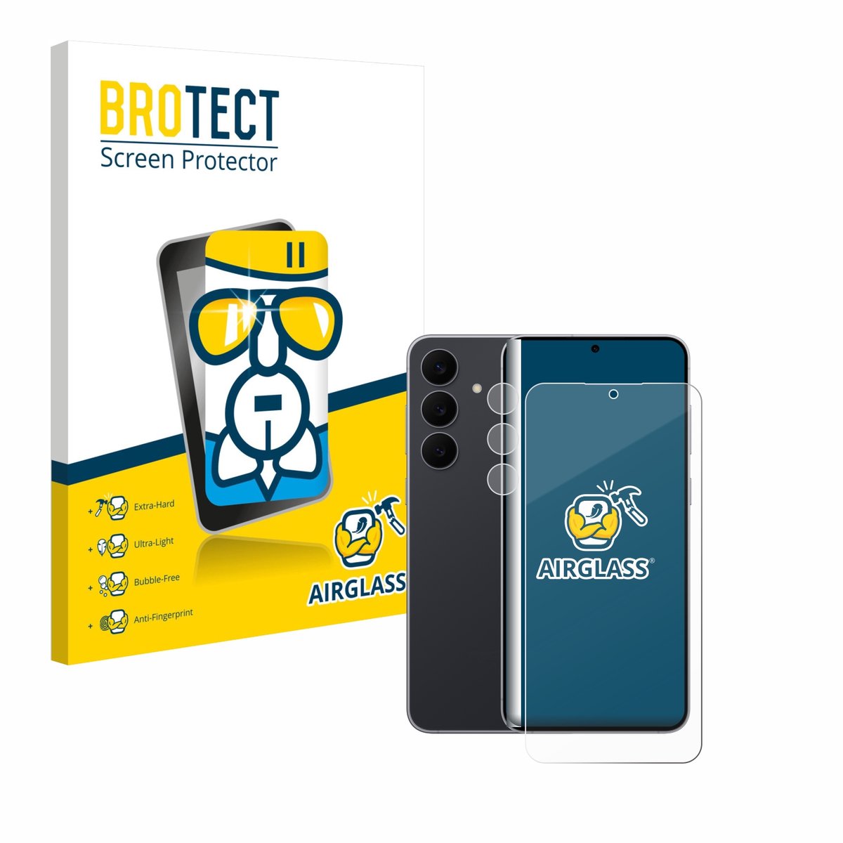 Screenprotector voor Samsung Galaxy S25 FE (Voor+Camera) Beschermglas transparant