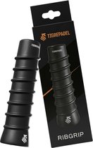TigrePadel Ribgrip - Padel grip - Basisgrip - Hesacore - Voorkomt blessures - Padelgrips - Siliconen grip - Padel grips - Griptape - Zwart - Extra grip
