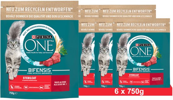Purina ONE PURINA ÉÉN BIFENSIS Sterilcat Rundvlees 750 g