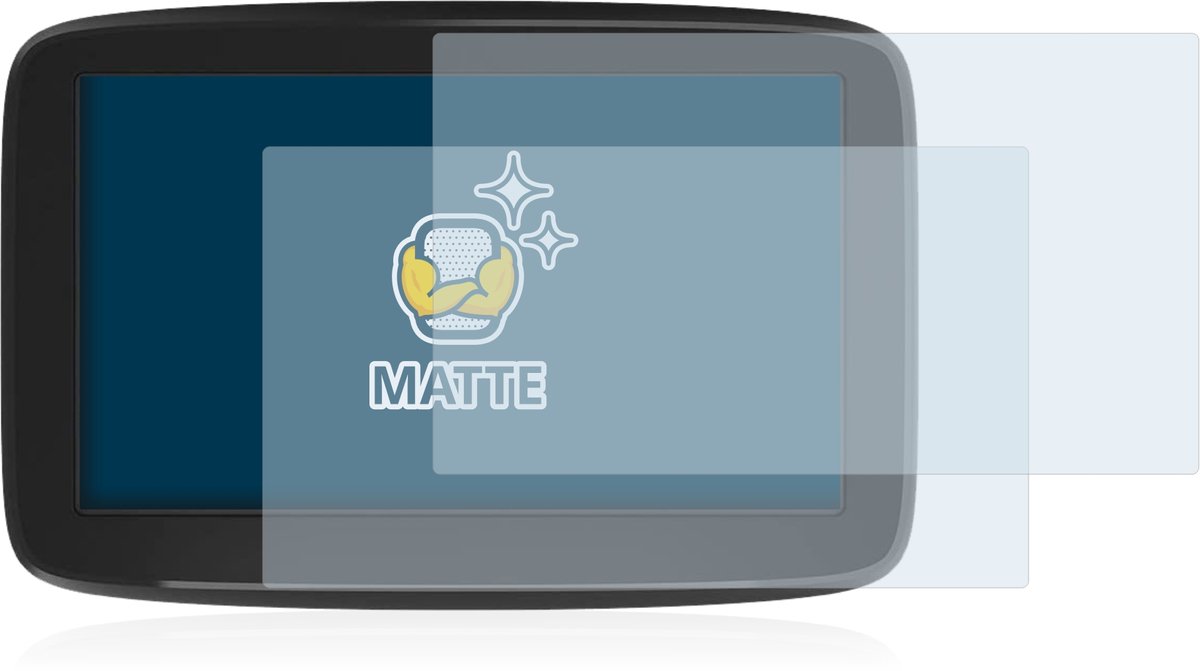 BROTECT - Screenprotector voor TomTom GO Classic 5" - Folie Beschermfolie matte 2 Stuks – foto 5