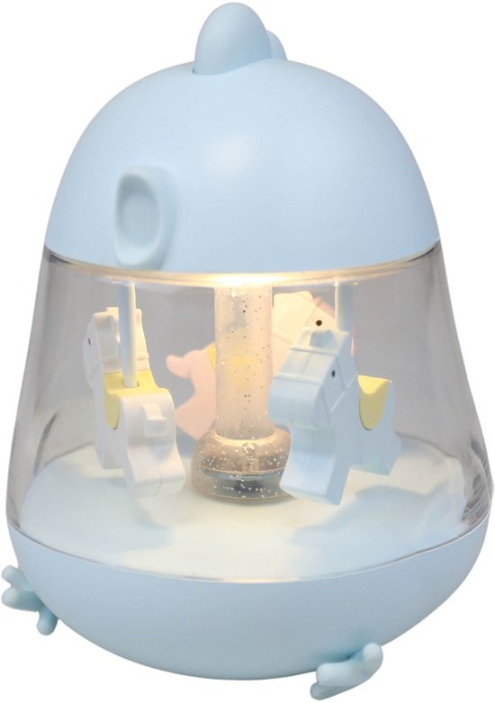 Mary's Blauwe muziekdoos met LED-nachtlampje, lamp voor kinderkamer, USB warm RGB-licht van sarcia.eu — afbeelding 2