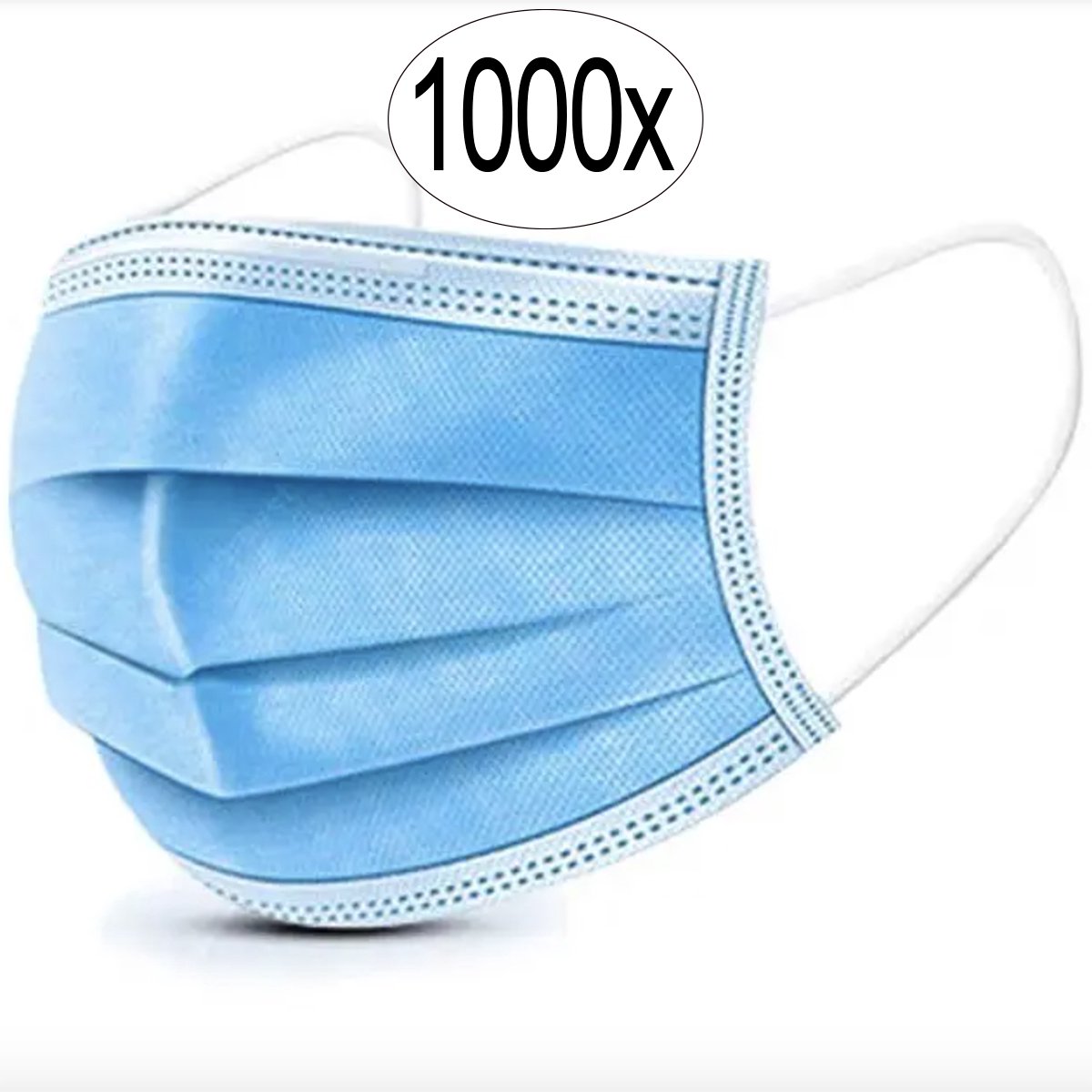 1000st niet-medische mondmaskers mondkapjes wegwerp 3-laags