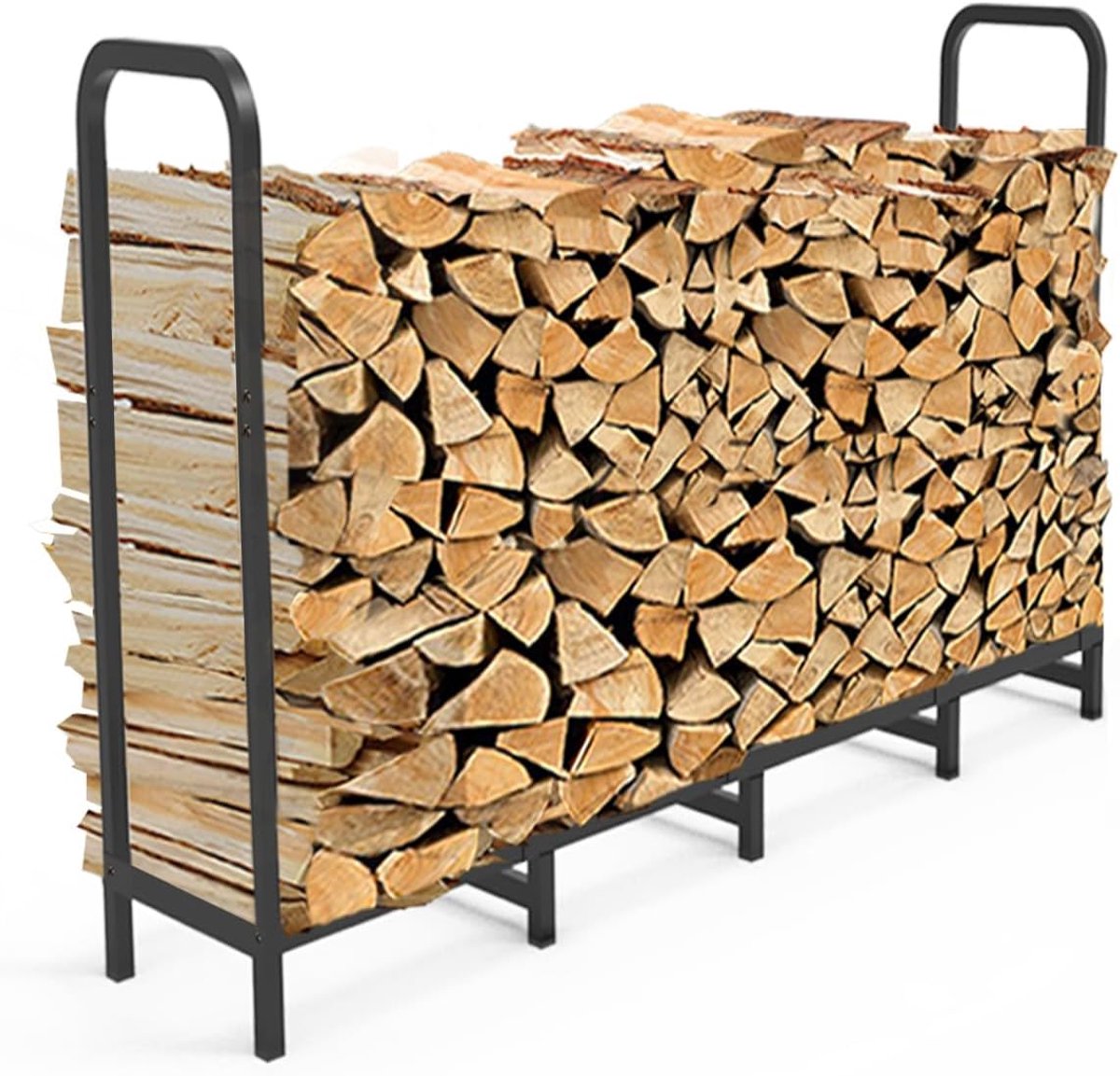 Imperatoris - Haardhout Rek - Haardhout Opslag - Haardhoutrek - Modern Ontwerp -Haardhout Rek - Rek voor Het Opbergen van hout - 162×30×79 cm