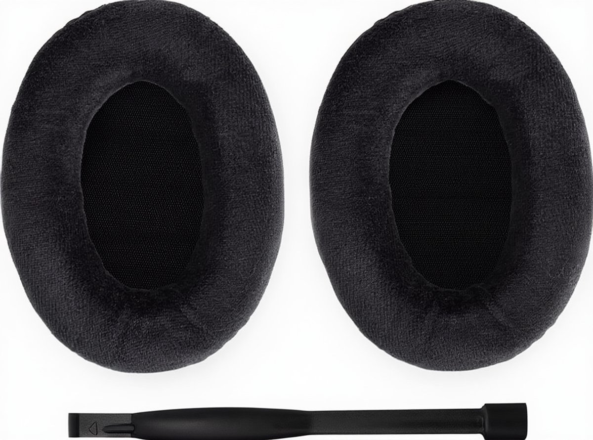 Set Oorkussens voor Sennheiser Koptelefoon - HD515 Oorkussen - HD515/HD555/HD595/HD518 - Fleece met schuimvulling