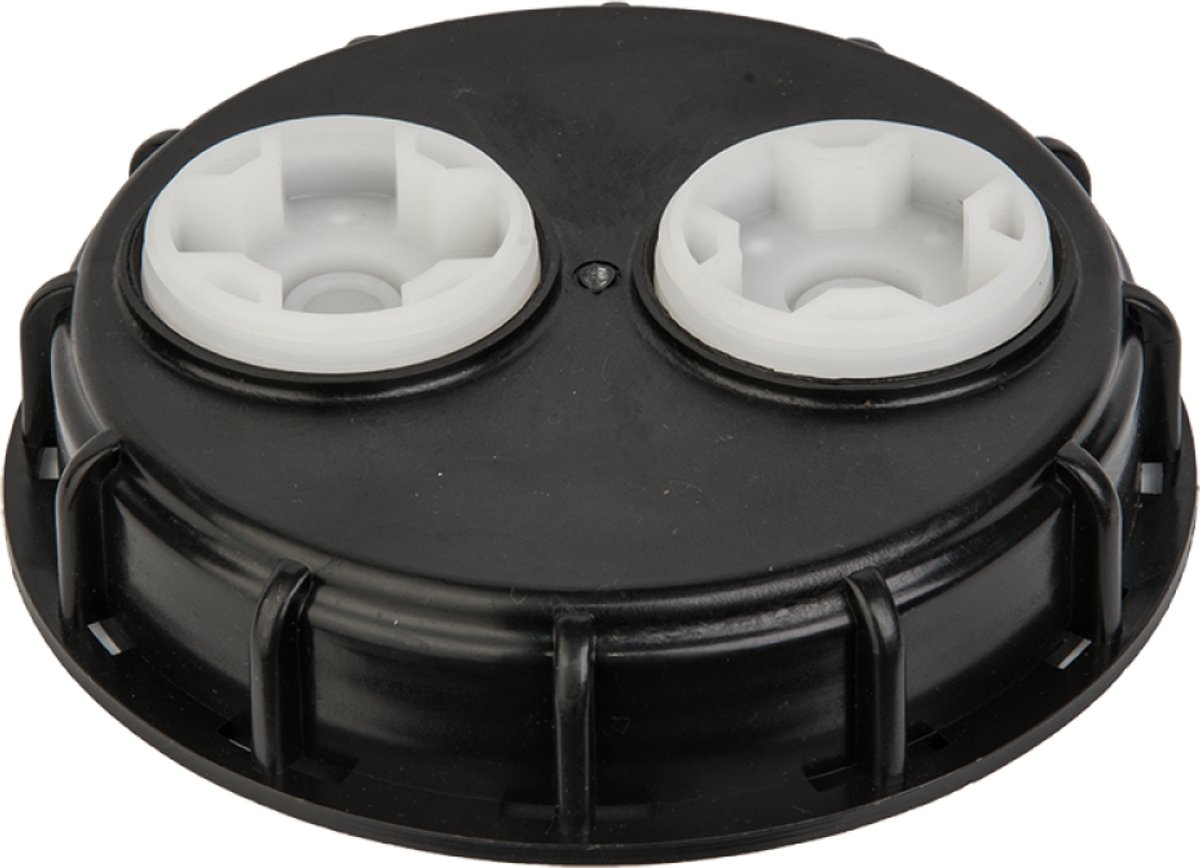 Bradas IBC dop 155 mm met vulopening en ontluchting – Schroefdop voor IBC container – Kunststof