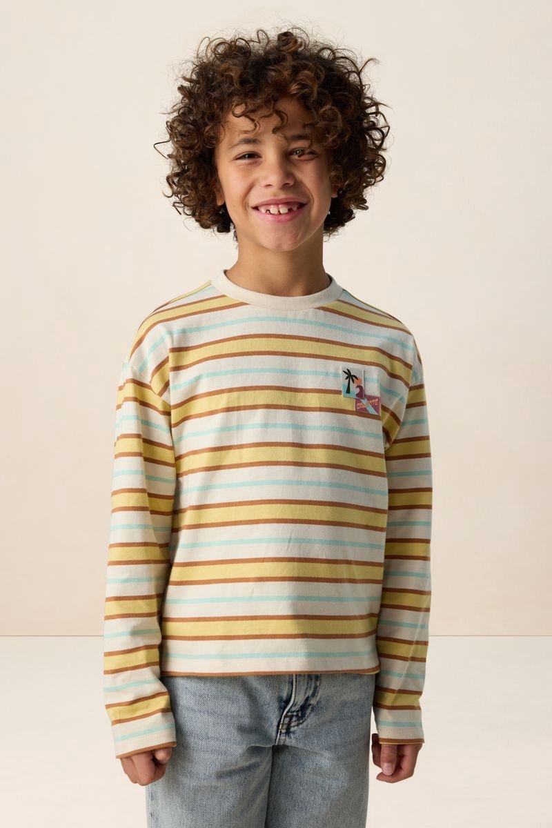 Sissy-Boy - Geel gestreepte longsleeve