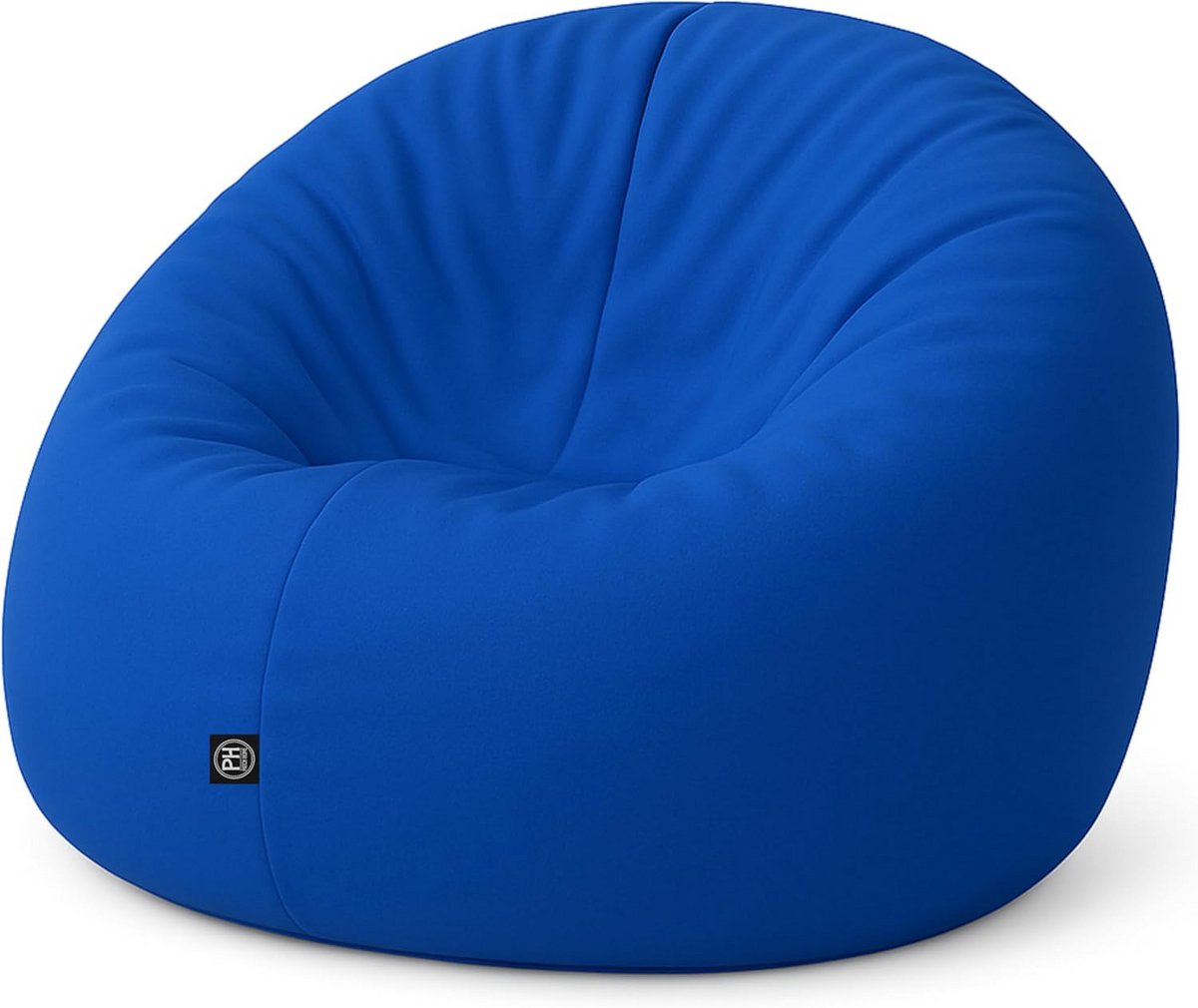 Grote 2-in-1 Zitzak en Zitkussen XL 100 cm Blauw Binnen & Buiten