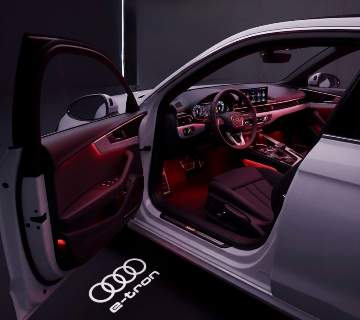 RD Customz® Instapverlichting voor Audi – e-tron Logo – LED Deurprojector – Set van 2 – Plug & Play