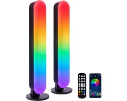 RGB Light Bar – Slimme LED Light Bar voor Kamer – 16 Miljoen Kleuren, Drie Bedieningswijzen, Dynamische Muziek Sync Modus, 213 Vooringestelde Modi, USB Interface