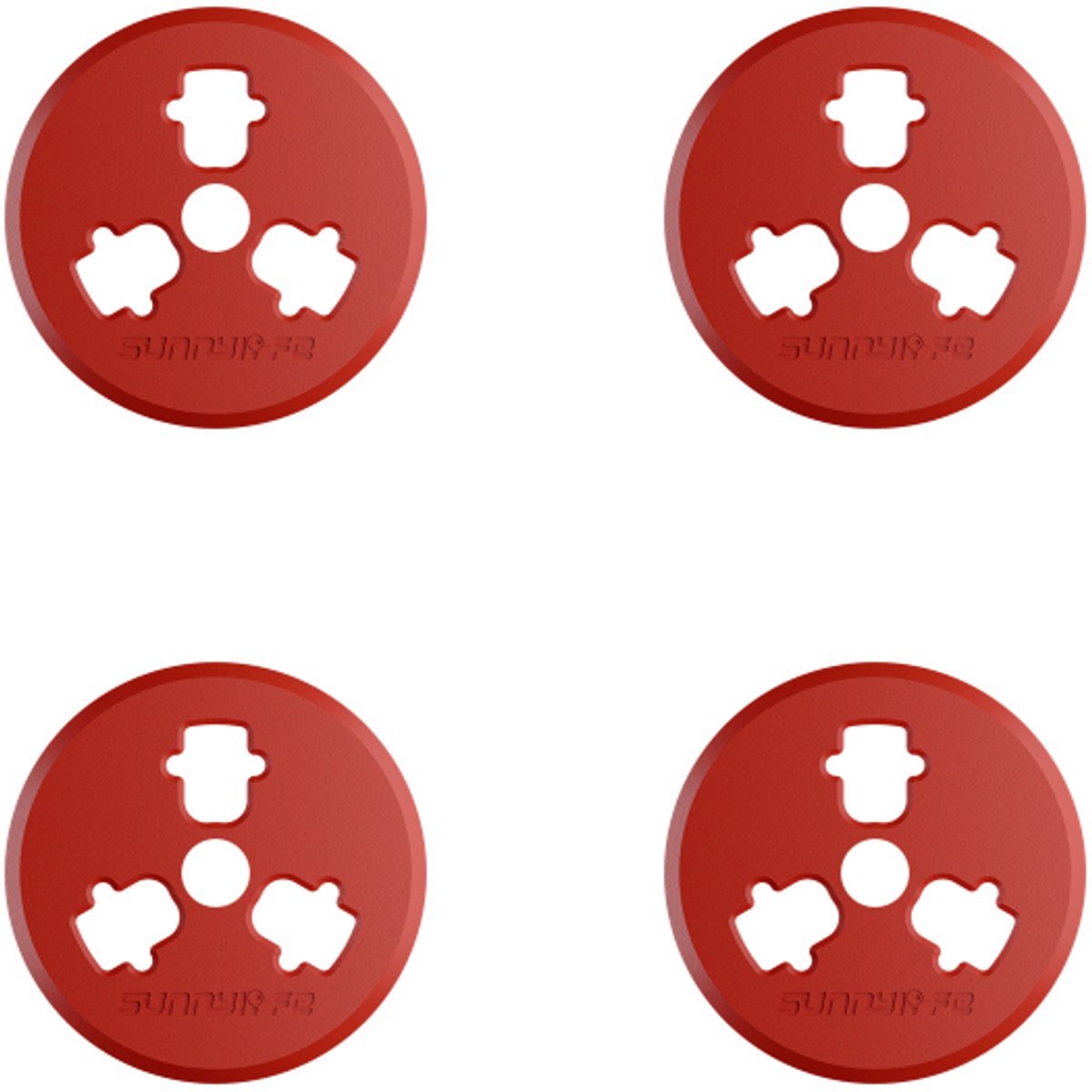 Propeller Motorbeschermers - 4 Kapjes - Rood - DJI Air 3/3S/Mavic 3 Pro/Classic