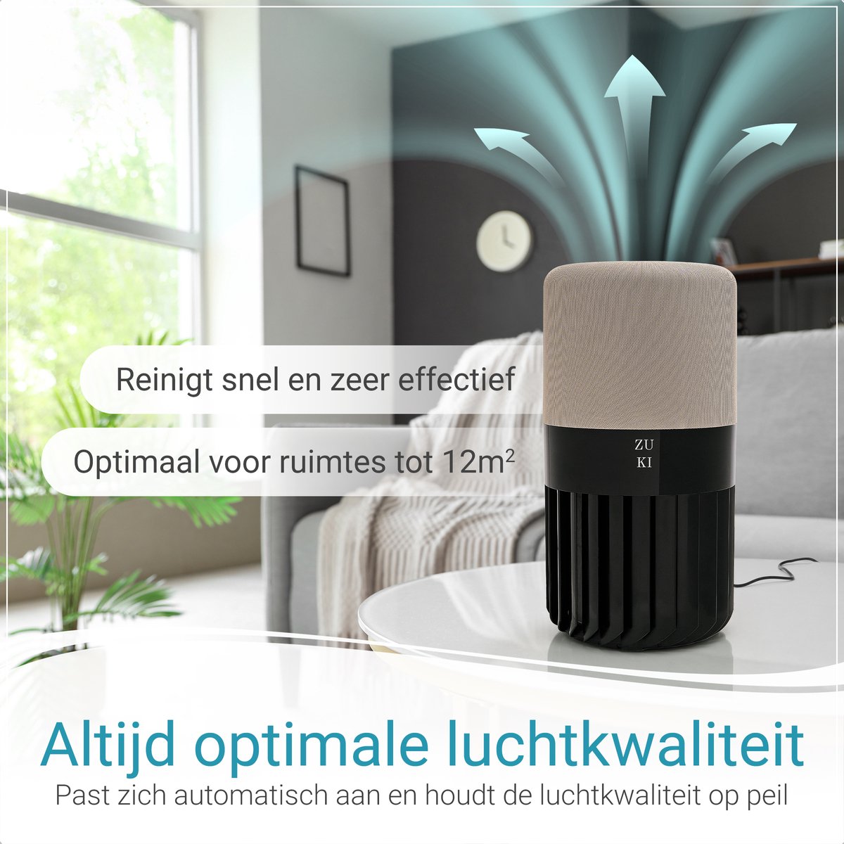 ZUKI - Stille HEPA Luchtreiniger thumbnail 6