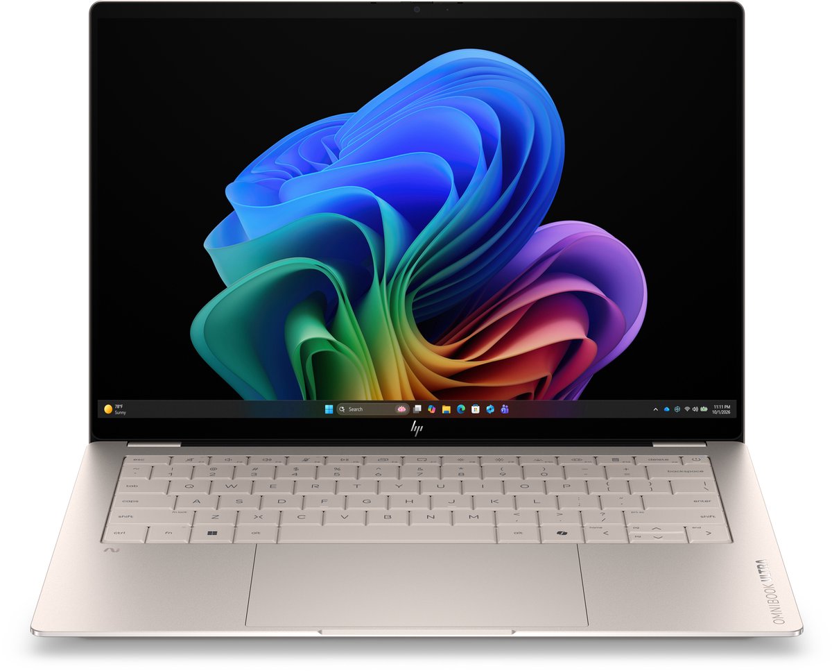 HP OmniBook Ultra Laptop Next Gen AI 14-kd0696nd Copilot+ PC Intel Core Ultra X9 388H 35,6 cm (14") Touchscreen 3K 64 GB LPDDR5x-SDRAM 2 TB SSD Wi-Fi 7 (802.11be) Windows 11 Home