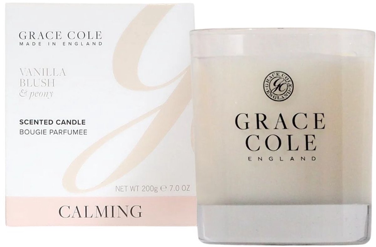 Grace Cole Vanilla Blsuh & Peony Scented Candle (1 stuk)