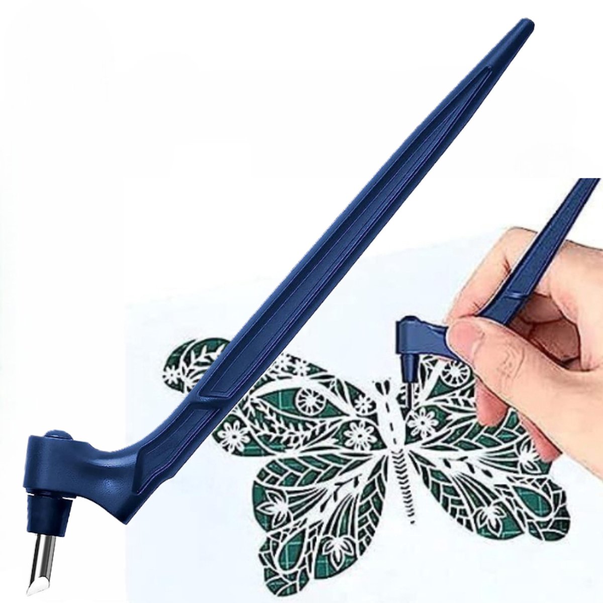 Papier knutsel snijgereedschap - Craft cutting tools pen - 360° Graden roterend snijmes – Hobby – Papierknipkuns - LOUZIR
